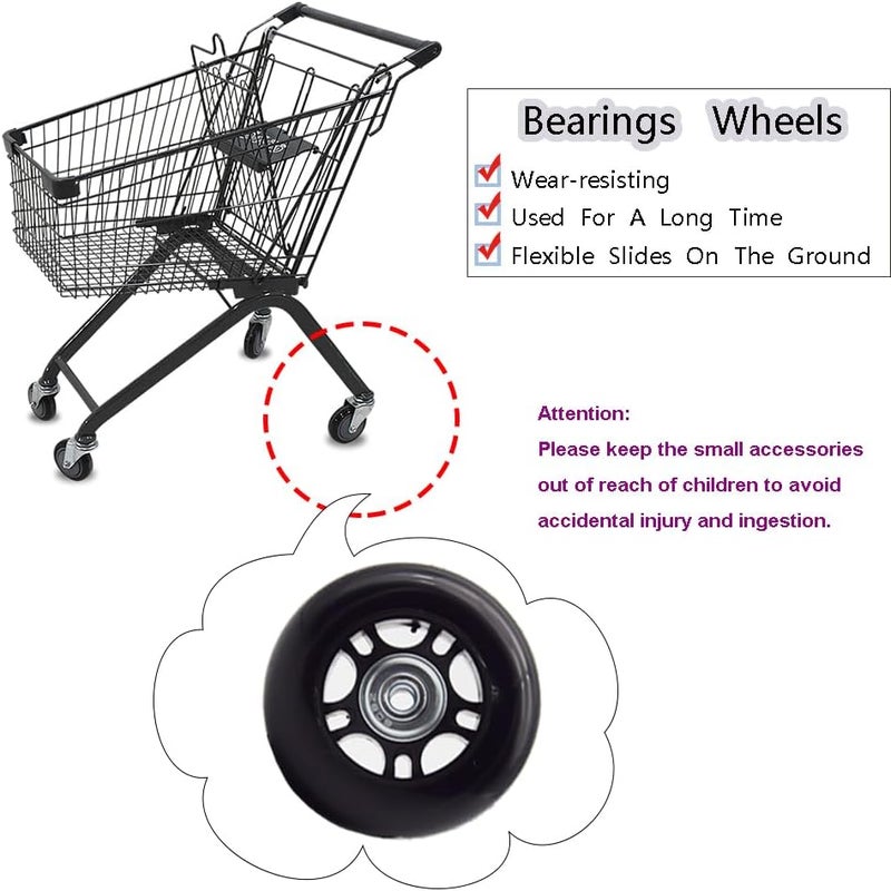 Ruidee 4 Pcs Luggage Suitcase Replacement Wheels 70x24mm Wear-Resistant Luggage Wheels Rubber Rotating Wheel Low Noise for Trolley Travel Case Carry-on Roller Bag (SXL/70x24mm) - Image 5